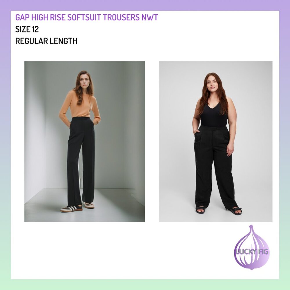 NWT GAP High Rise SoftSuit Trousers